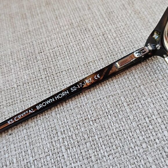 Kirkland Signature Women Glasses Frame KS Crystal Brown Horn 52[]17 140 Eyeglass - Picture 9 of 11
